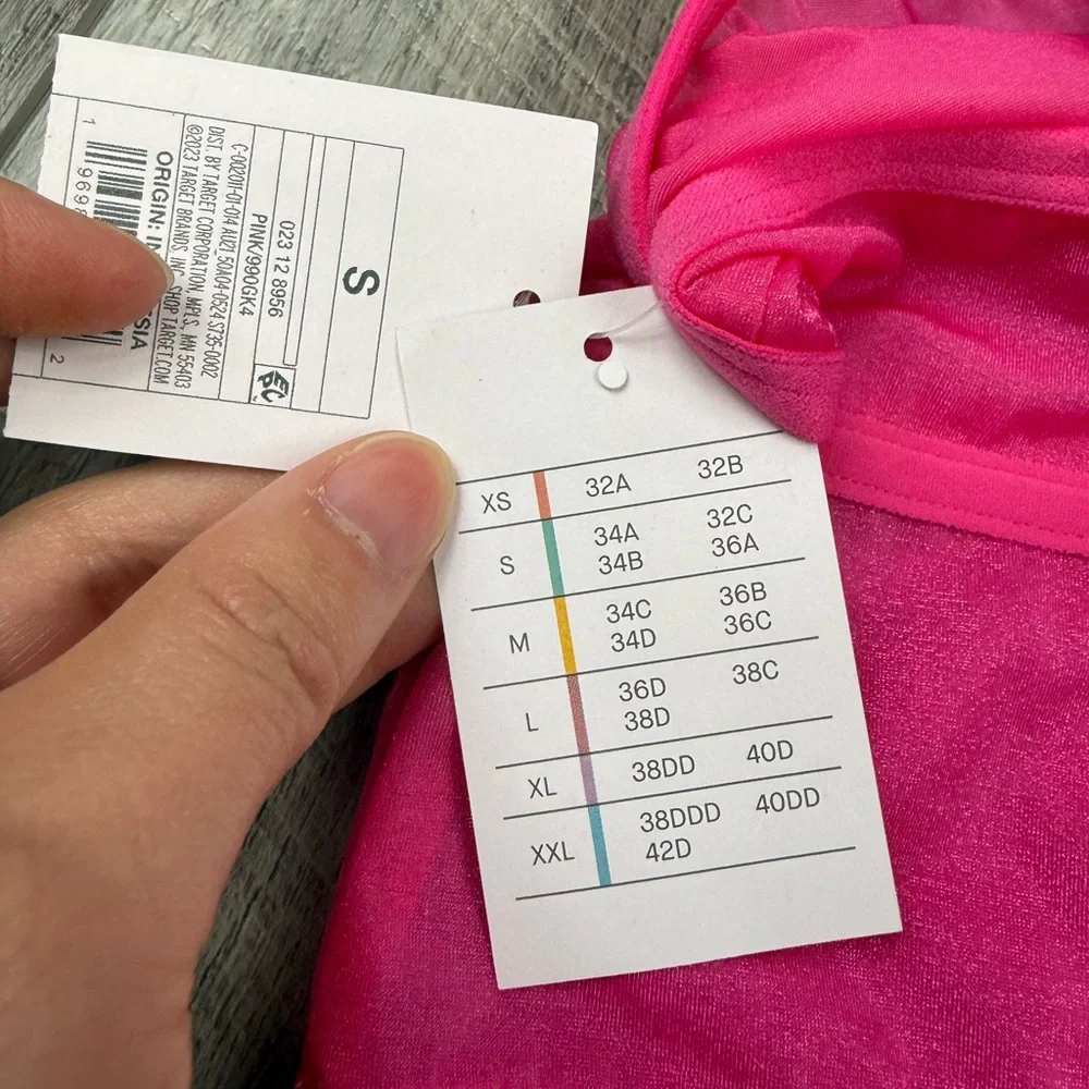 Auden Dark Pink Mesh‎ Bralette